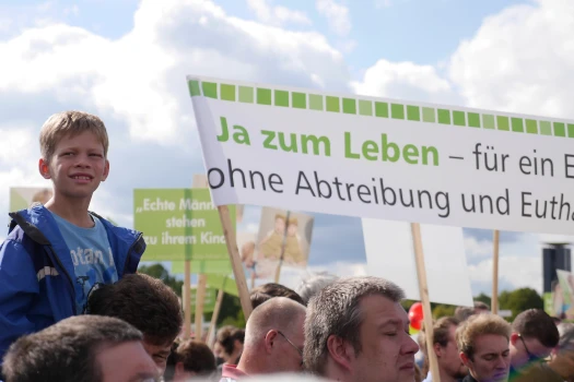 Teilnehmer am Marsch für das Leben in Berlin am 17. September 2017. / Bistum Regensburg / Tobias Günther