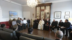 Papst Franziskus mit Jesuiten in Kanada, 29. Juli 2022 / Vatican Media