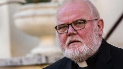 Kardinal Reinhard Marx im Gespräch mit Journalisten am letzten Tag der Tagung zum Thema "Jugendschutz in der Kirche" am 24. Februar 2019 in Rom. / Daniel Ibanez / CNA Deutsch 