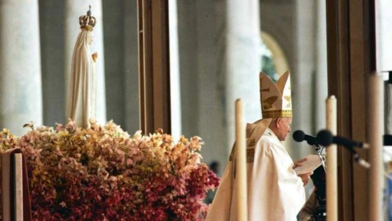 Papst Johannes Paul II. in Fatima 