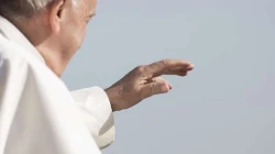 Papst Franziskus begrüßt Pilger auf dem Petersplatz am 14. November 2018 / Marina Testino / CNA Deutsch