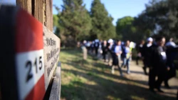 Synodenteilnehmer pilgern auf dem Frankenweg am 25. Oktober 2018 / Daniel Ibanez / CNA Deutsch
